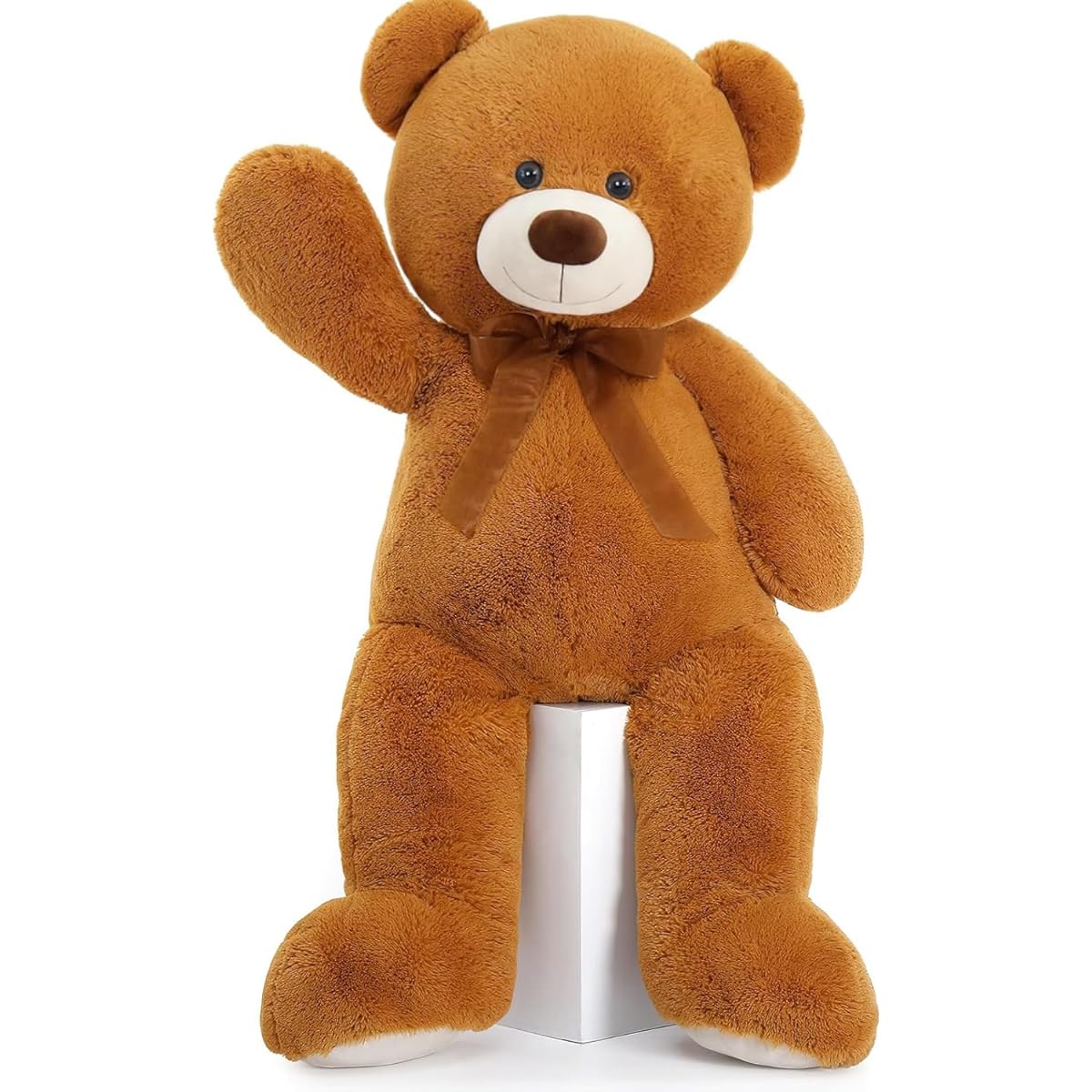 CYBIL HOME Giant Teddy Bear Soft Stuffed Animal Plush Bear for Girlfriend Kids Brown 35 Inch