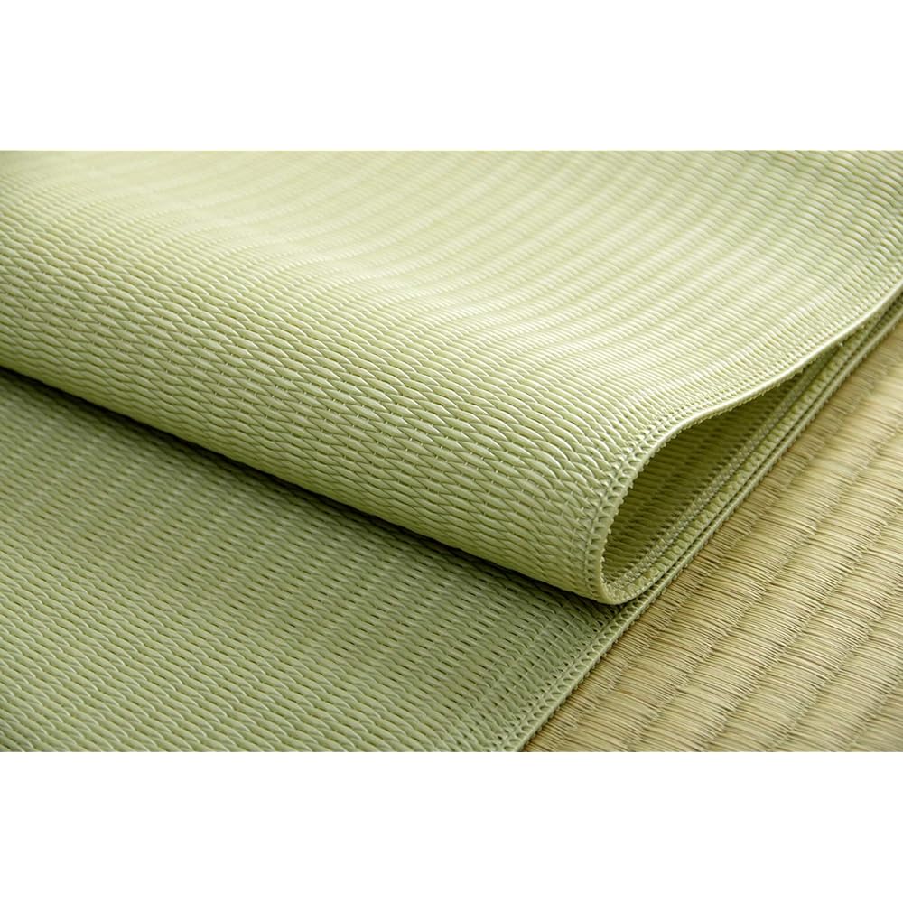 Ikehiko Rug Carpet Farm Green Edoma 6 Tatami Approx. 261 x 352 cm Washable Made in Japan Outdoor Leisure Japanese Room Simple #2112206
