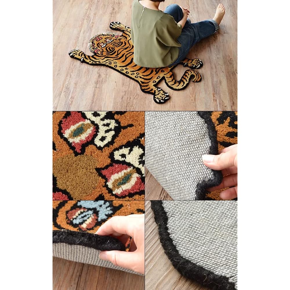 Tibetan Tiger Rug Small DETAIL Tibetan Tiger Rug [DTTR-02 / S size]