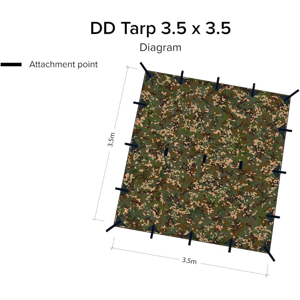 DD Hammocks DD Tarp 3.5 x 3.5 (MC) Genuine Japanese Product