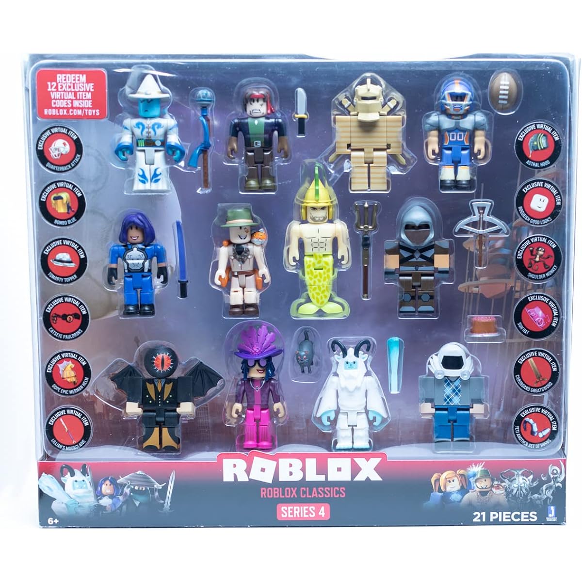 Roblox Classics Series 4 21 Piece Set 12 Limited Virtual Codes