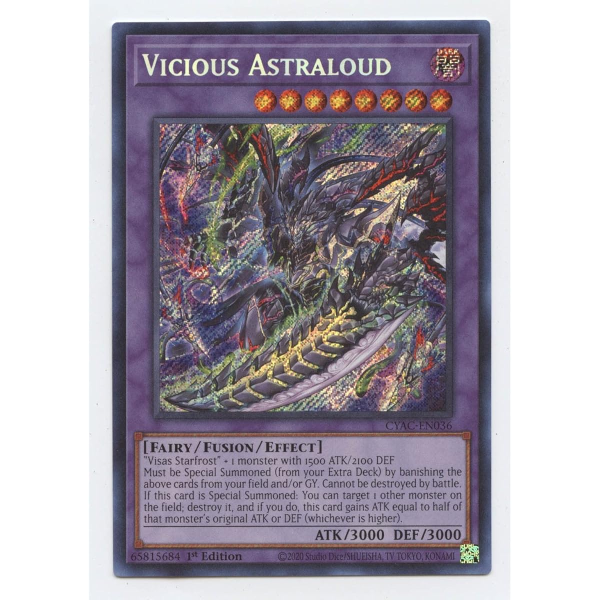 Vicious Astraloud - CYAC-EN036 - Secret Rare - First Edition