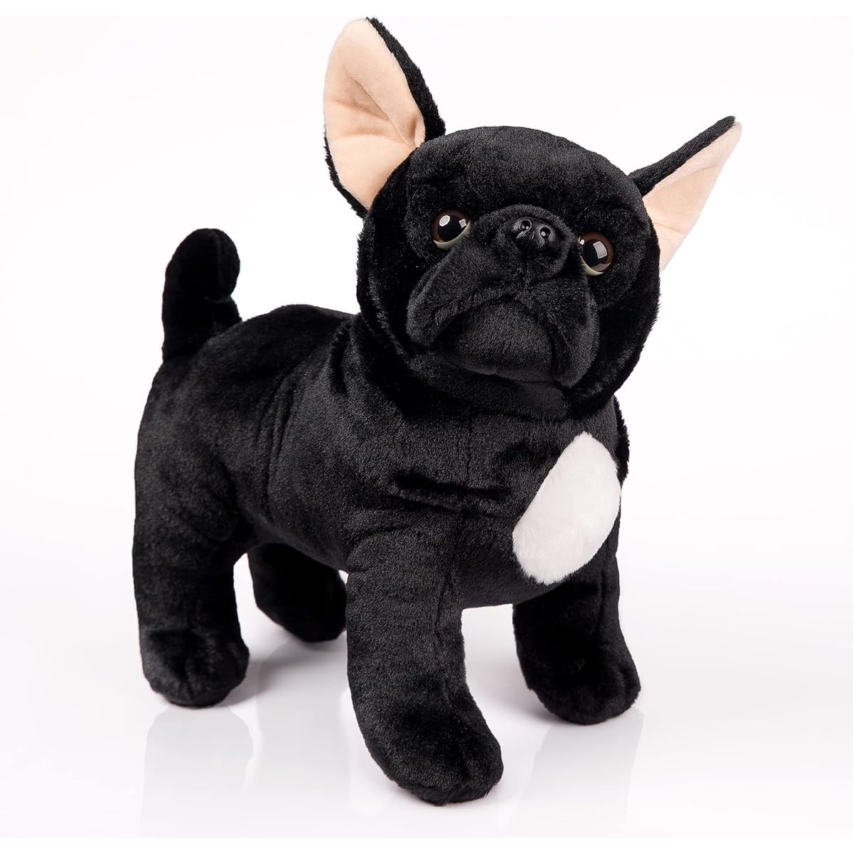 Boni 12.5" Black Dog Stuffed Animal French Bulldog Plush Toy Birthday Christmas Gift for Kids