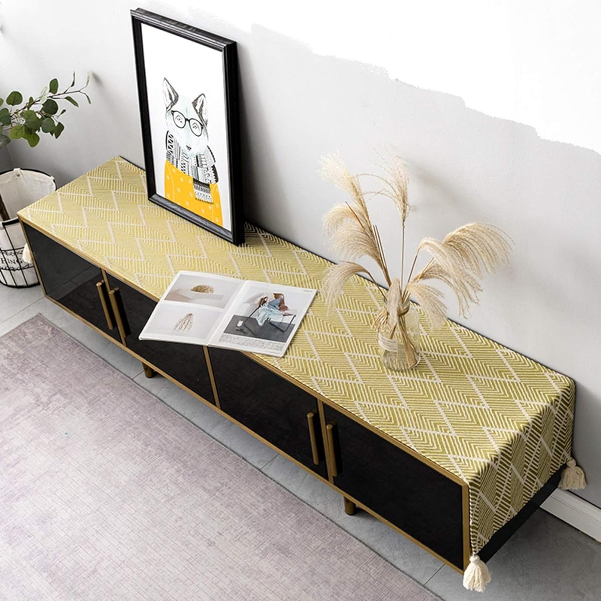 Table Runner, Table Decoration, Table Flag, Table Cover, Classic, Fabric, Table Runner, Stylish, Elegant, Insulated, Non-Slip, Stain Resistant, Washable, For Home, Restaurant Table Decoration, Interior, Wedding, Party, Yellow, Home Decoration, 45*240cm
