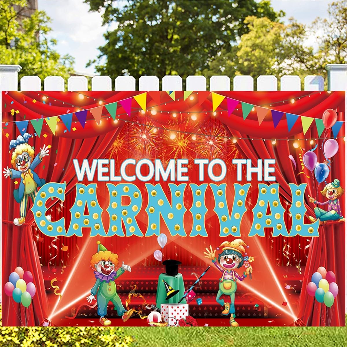 LOONELO Carnival Circus Tent Background Carnival Carnival Theme Party Decoration Carnival Game Decoration Circus Theme Party Decoration Red