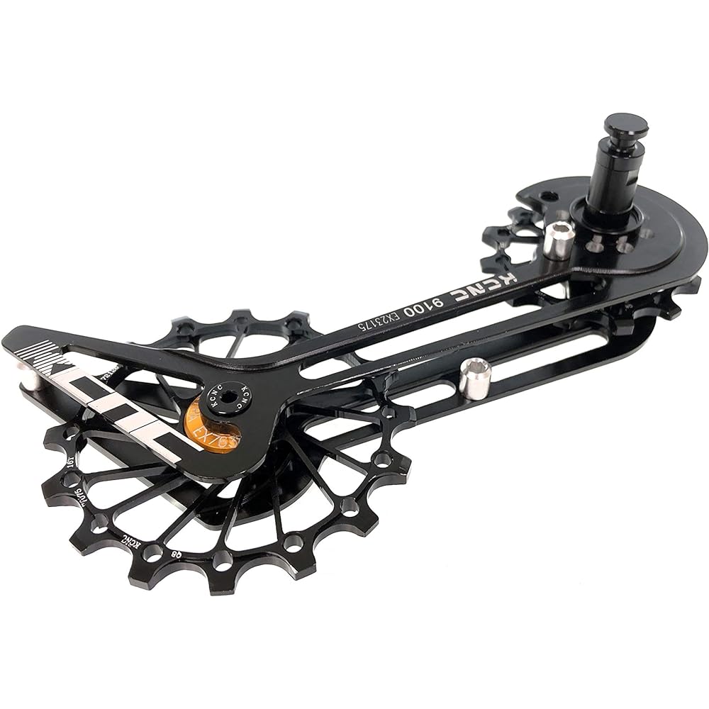 KCNC Ultra Light Big Pulley Kit Big Jockey Wheel System Dura-Ace 9100/9150 Stainless Bearing Black