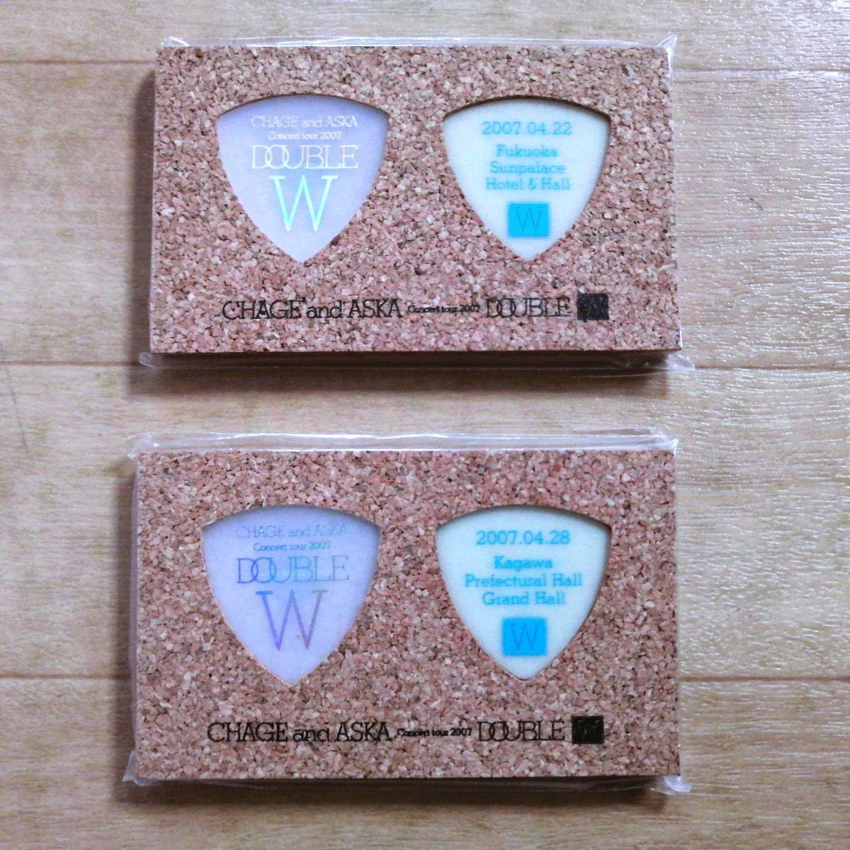 CHAGE & ASKA DOUBLE Memorial Guitar Picks 11 Sets Total 22 Pieces Fukuoka Lake Biwa Other Goods Chage & Aska