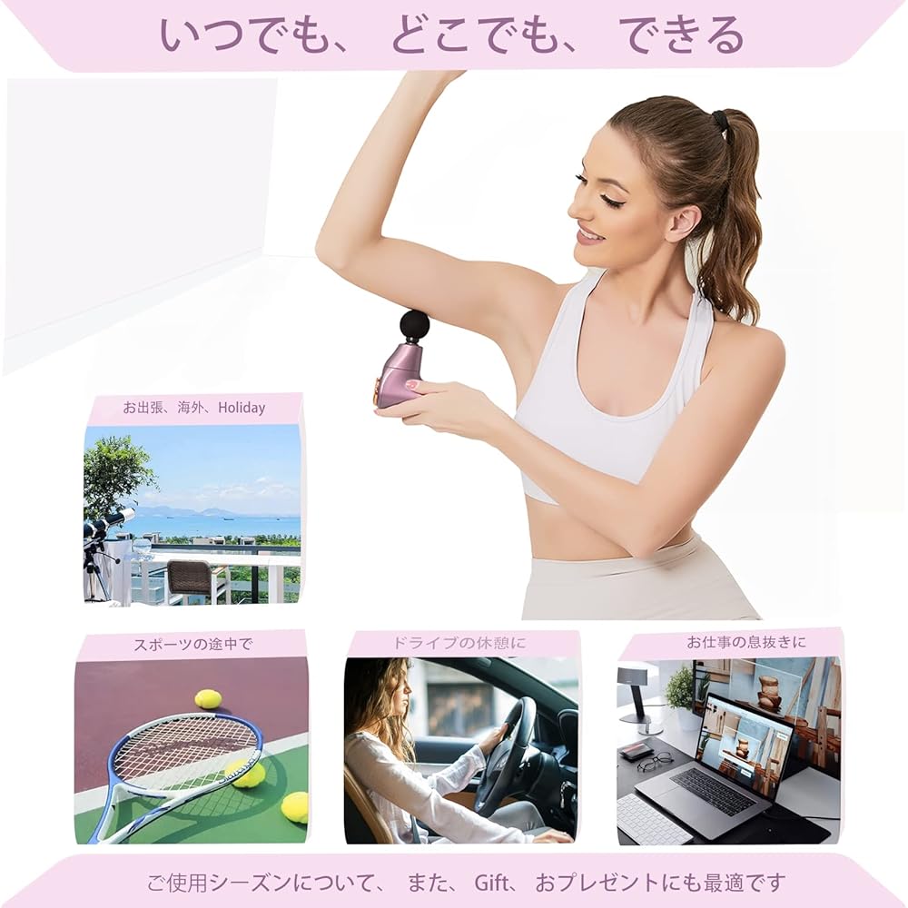 MARS BUNNY Mini Small Lightweight Mini Gun 3/4 Stage Strong Vibration Quiet Brushless Motor Handy Gun Relaxing Convenient Storage Case Included Present Gift [Parallel Import]