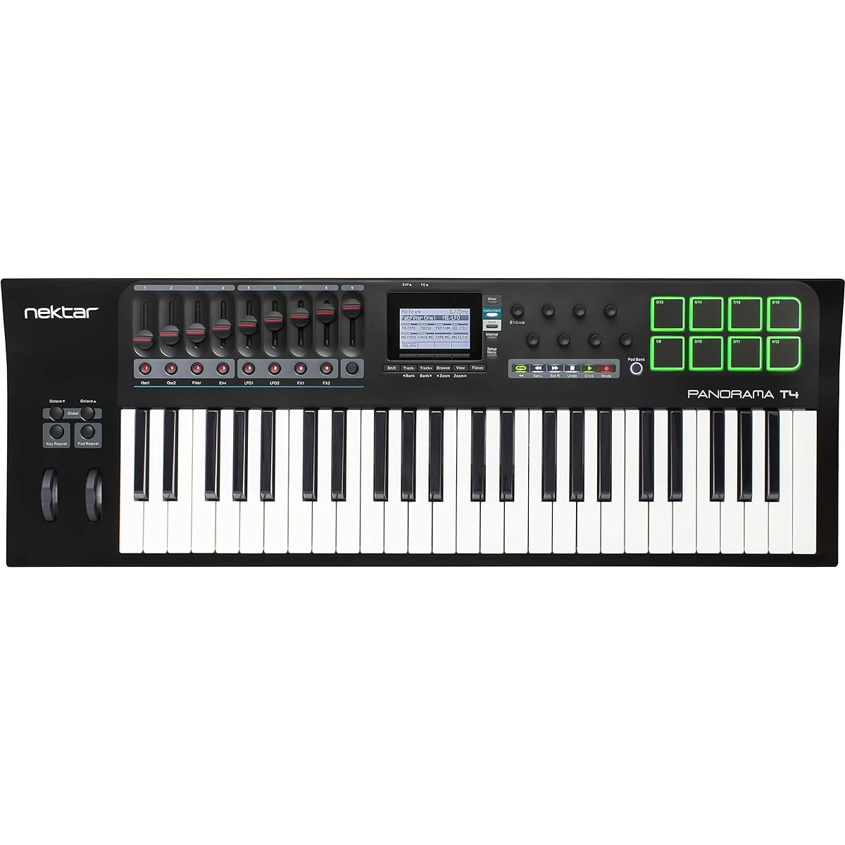 Nektar Technology PANORAMA T4 DAW linked MIDI keyboard controller with plug-in control function/fader/transport button/pad [domestic genuine product]