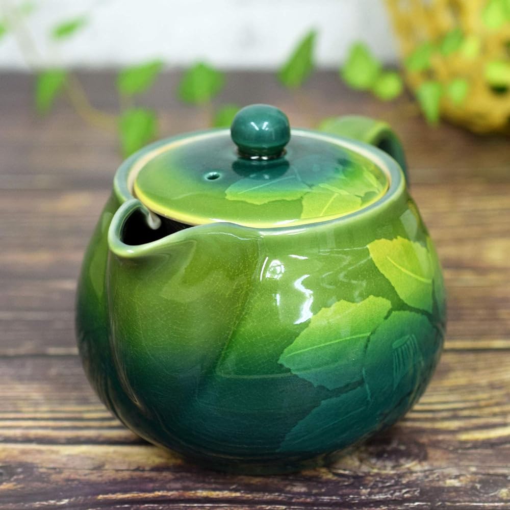 Teapot Stylish Kutani ware Teapot Pot Ginzan Chaka Pottery Japanese tableware Made in Japan Comes with tea strainer mesh