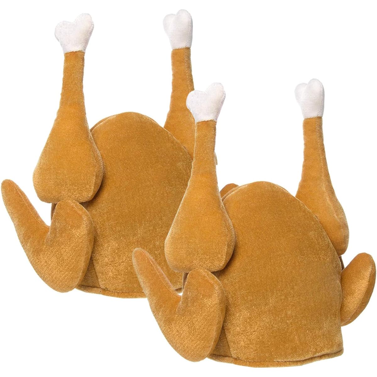 traderplus 2 Pack Thanksgiving Turkey Hat Costume for Adults, Yellow