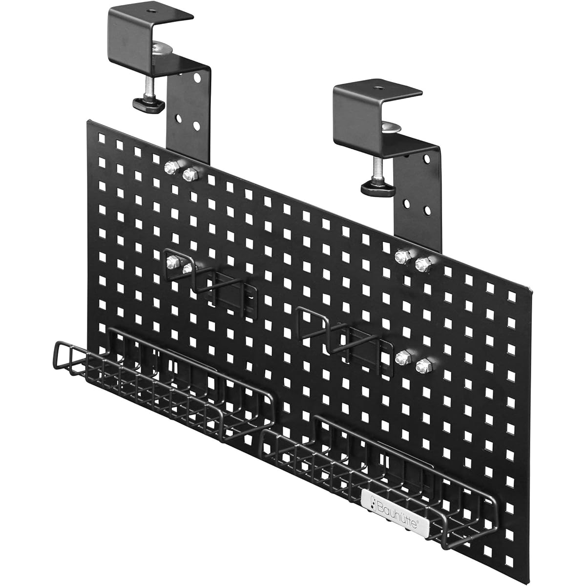 Bauhutte Cable Organizer BHP-C500-BK Cable Tray Under Desk Cable Storage Cable Rack Wiring Tray Wire Organizing Hidden