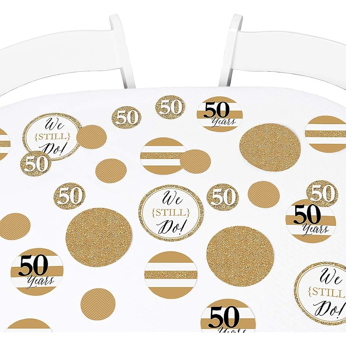 We Still Do - 50th Wedding Anniversary Party Table Confetti Set - 27 Count