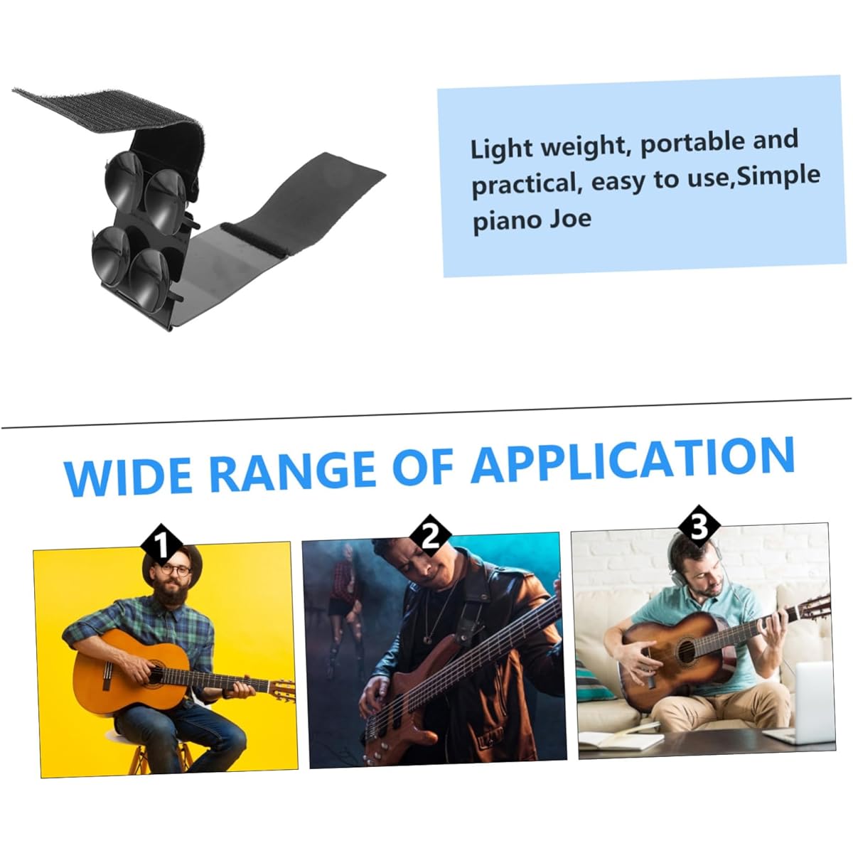 Abaodam Set of 2 Simple Guitar Rest Guitar Footrest Track Footstool Professional Guitar Rest Guitar Support Classical Guitar for Kids Bracket Stainless Steel
