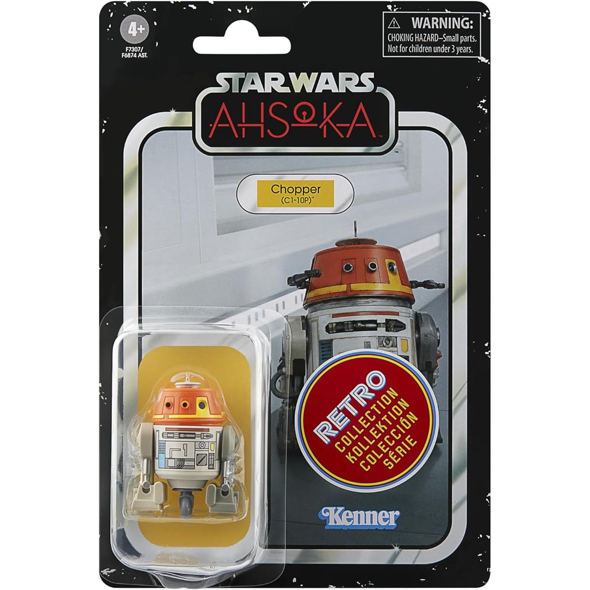 STAR WARS Retro Collection Chopper (C1-10P) Ahsoka 3.75 inch Collectible Action Figure for ages 4 and up