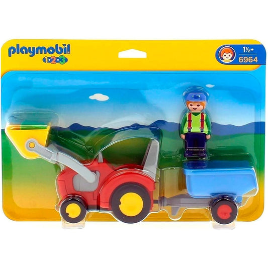 Playmobil 1.2.3 Tractor with Trailer