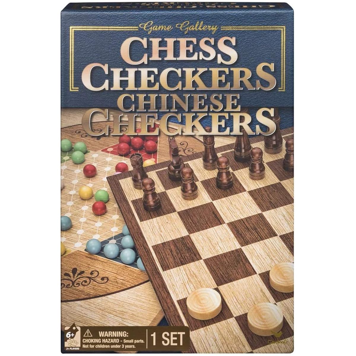 Game Gallery Chess Checkers Chinese Checkers Board Game Set