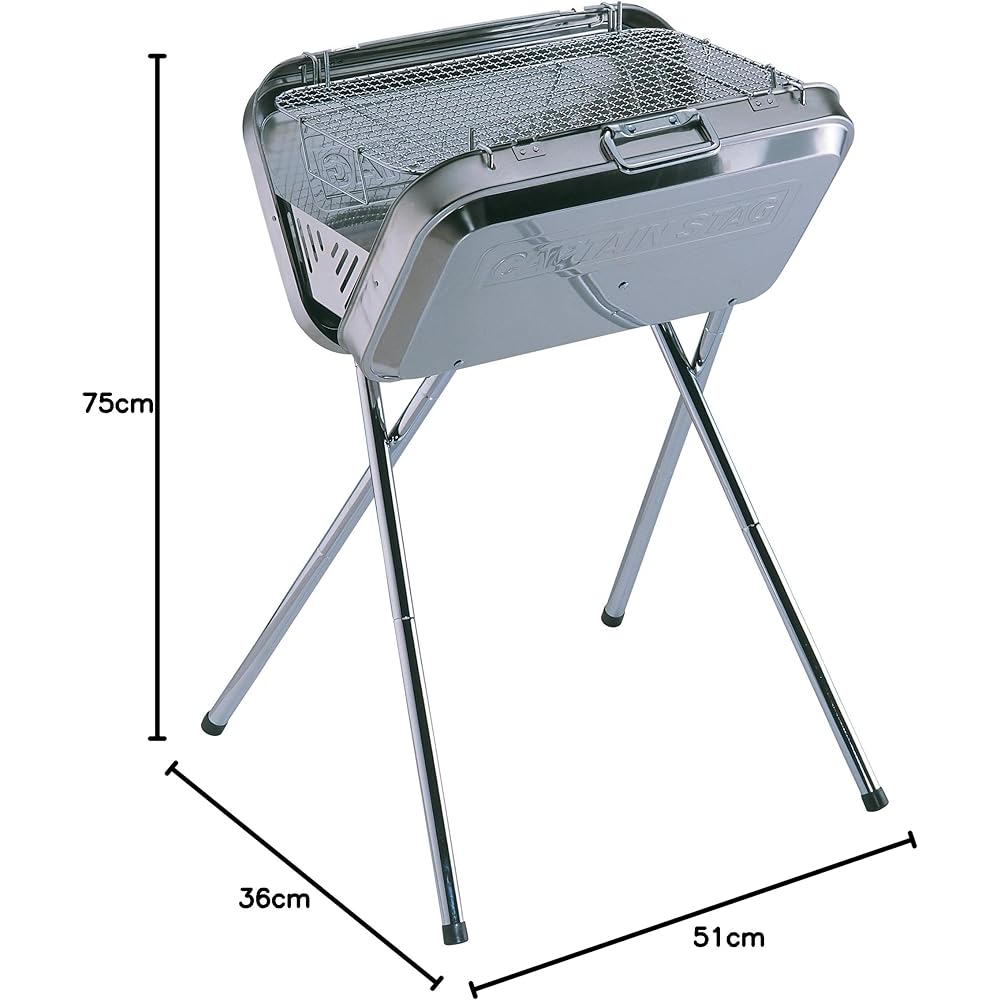 Captain Stag Flag Stainless Steel V-Type Barbecue Stove M-6490