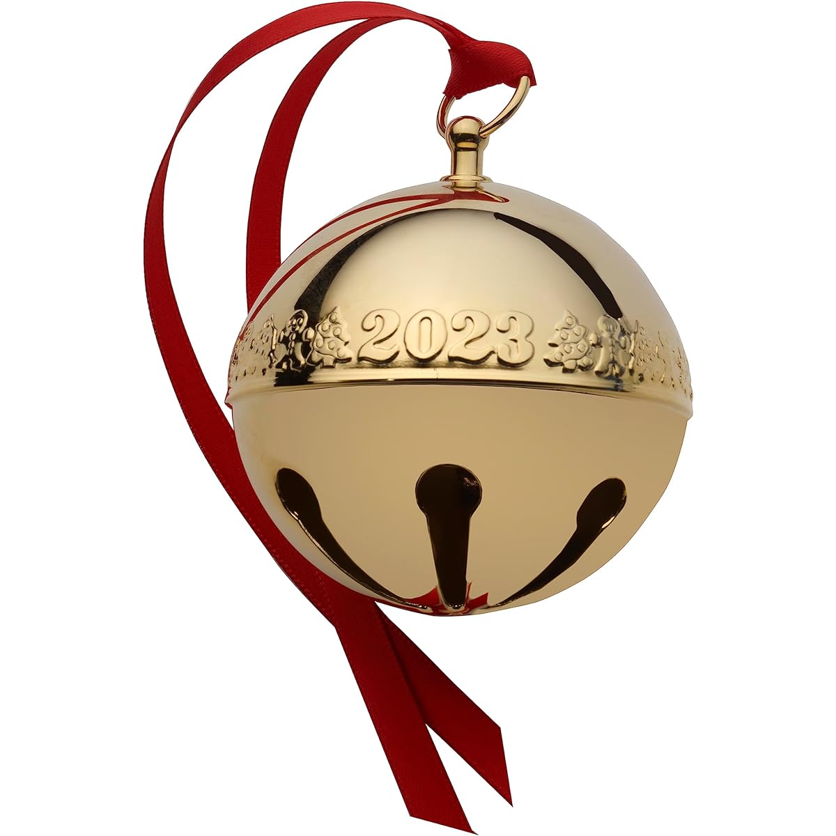 Wallace 2023 Gold Plated Sleigh Bell Ornament 34th Edition