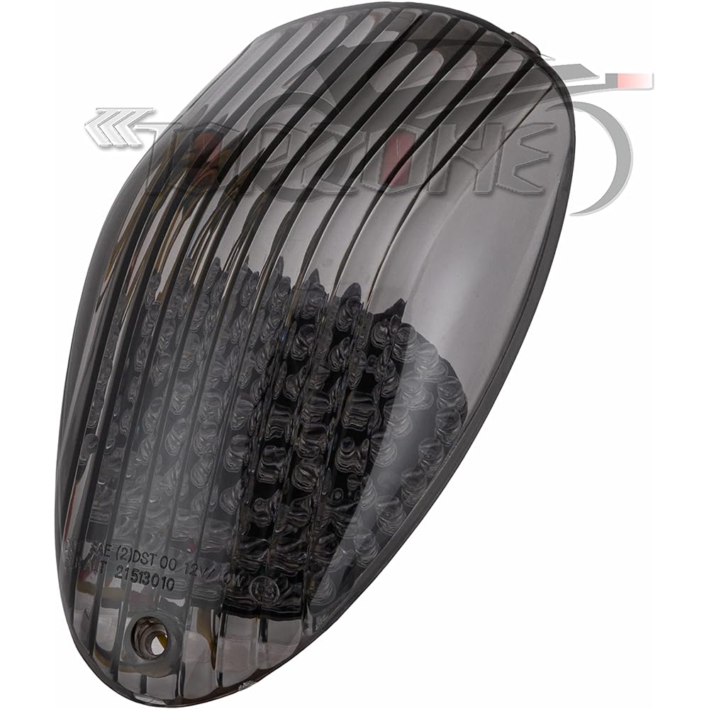 Compatible with Kawasaki 2002-2003 Vulcan 1500 Mean Streak/ VN1500 Mean Streak LED Rear Lamp Brake Tail Light + Built-in Turn Signal Function (Smoke Color)