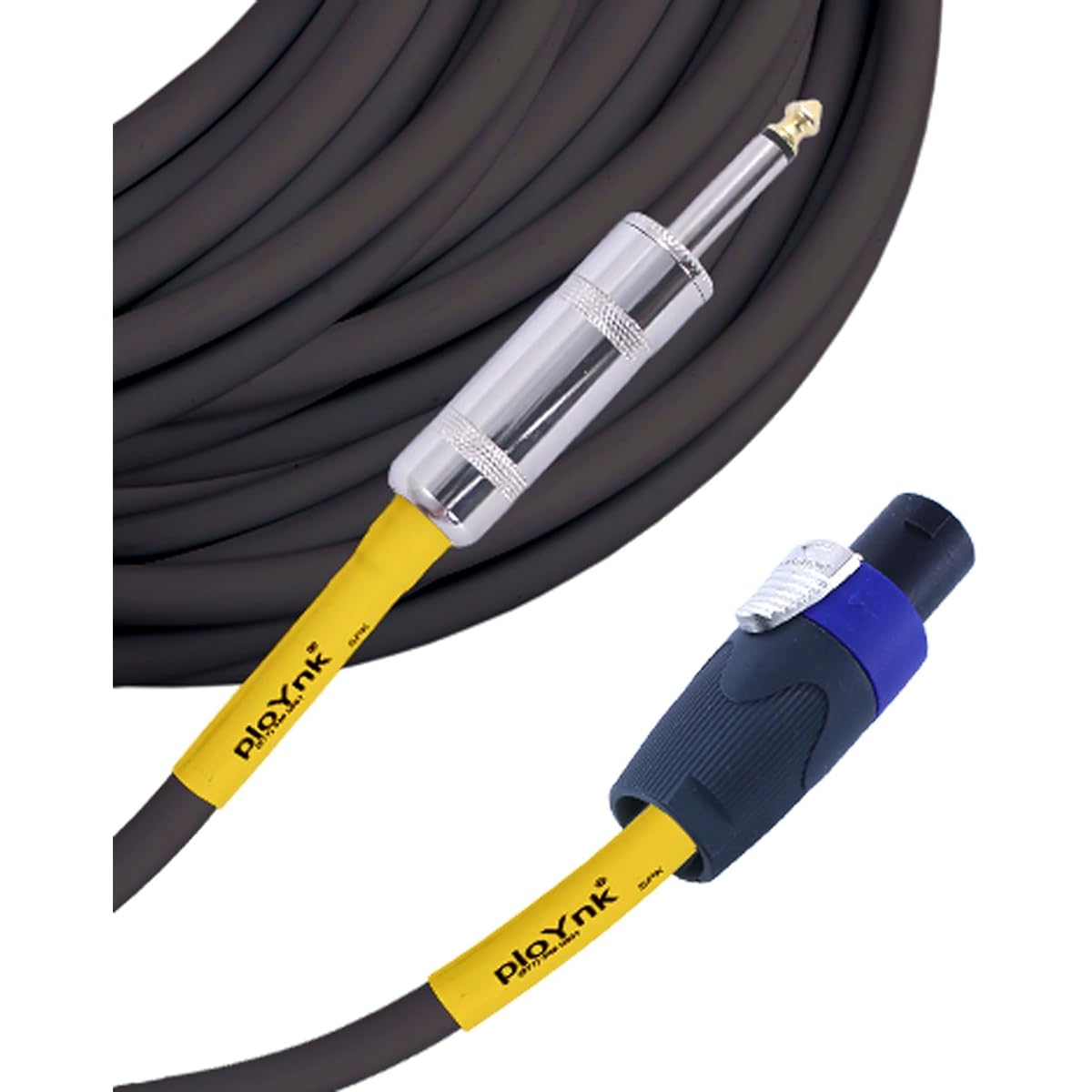 PLoynk Professional Audio Speaker Cable - 12 Gauge (50ft, Speaker to Banana)