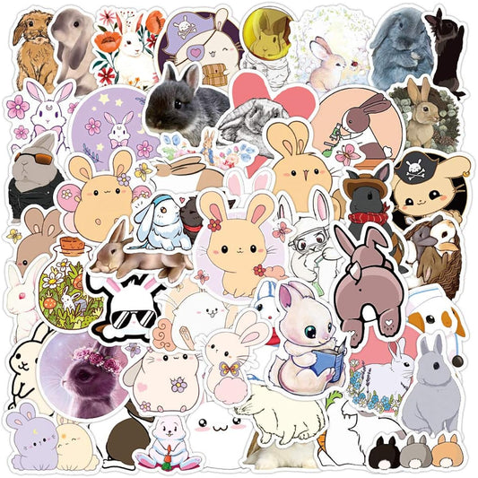 50PCS Cute Rabbit Stickers (Rabbit)