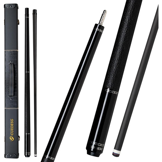 CUEDESG Carbon Fiber Pool Cue Stick 10.5mm/11.8mm/12.5mm Low Deflection Pool Stick Professional Cue Stick with Case