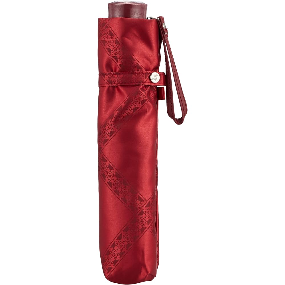 [Lanvin Collection] Folding Umbrella MOONBAT LANVIN COLLECTION Cation Jacquard Plaid Folding Umbrella Umbrella Women's Gift Present 21-083-10755-02-33-55 Red Rib Length: Approx. 55cm