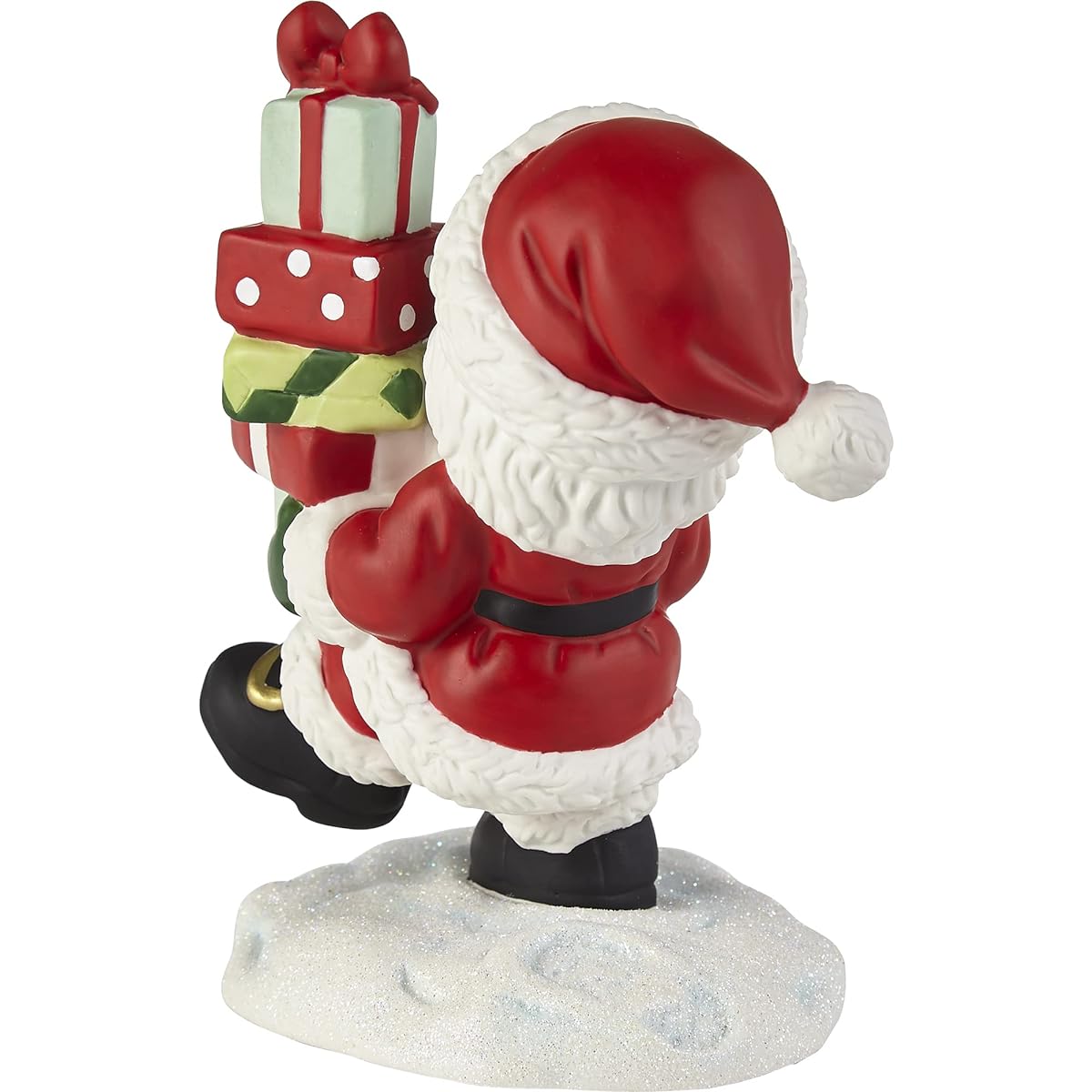 Precious Moments 221011 Annual Santa Bisque Porcelain Figure with Christmas Cheer