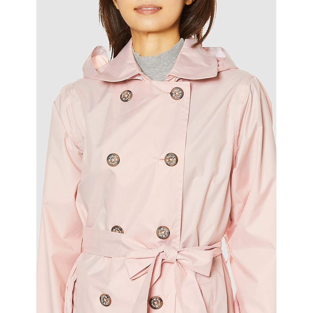 [Moonbat] Raincoat MOONBAT KOKoTi Raincoat Trench Coat Plain Simple Stylish Fashionable Water Repellent Women's Pink 23-353-13095-00 Free