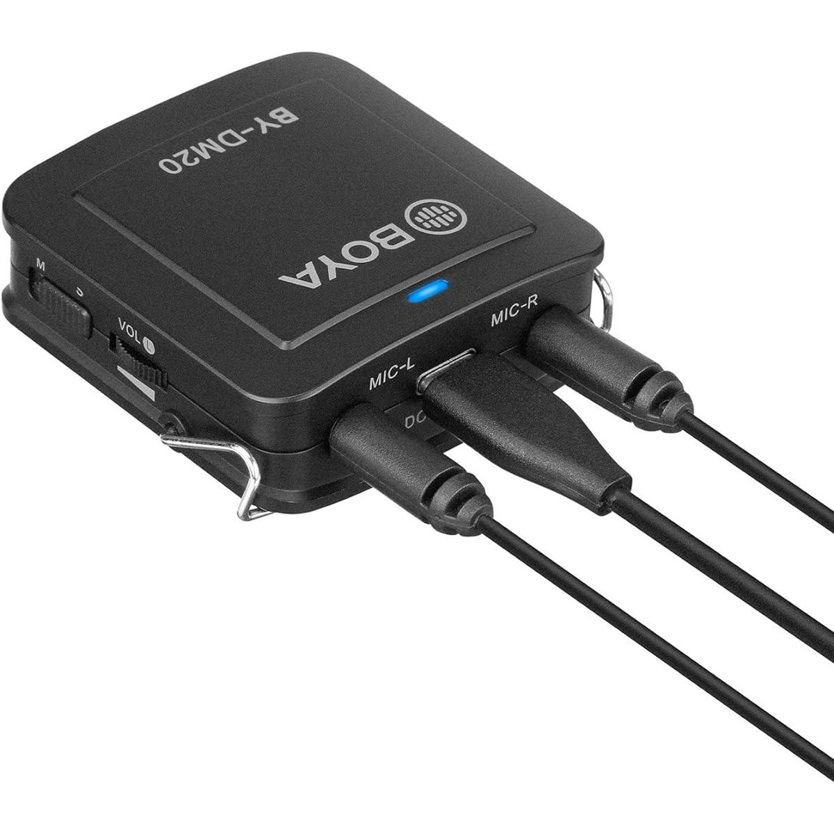 Saras BOYABY-DM20 Dual Head Detachable Lavalier Lapel Microphone Real-time Monitoring Compatible with Type-C USB Interface MIC