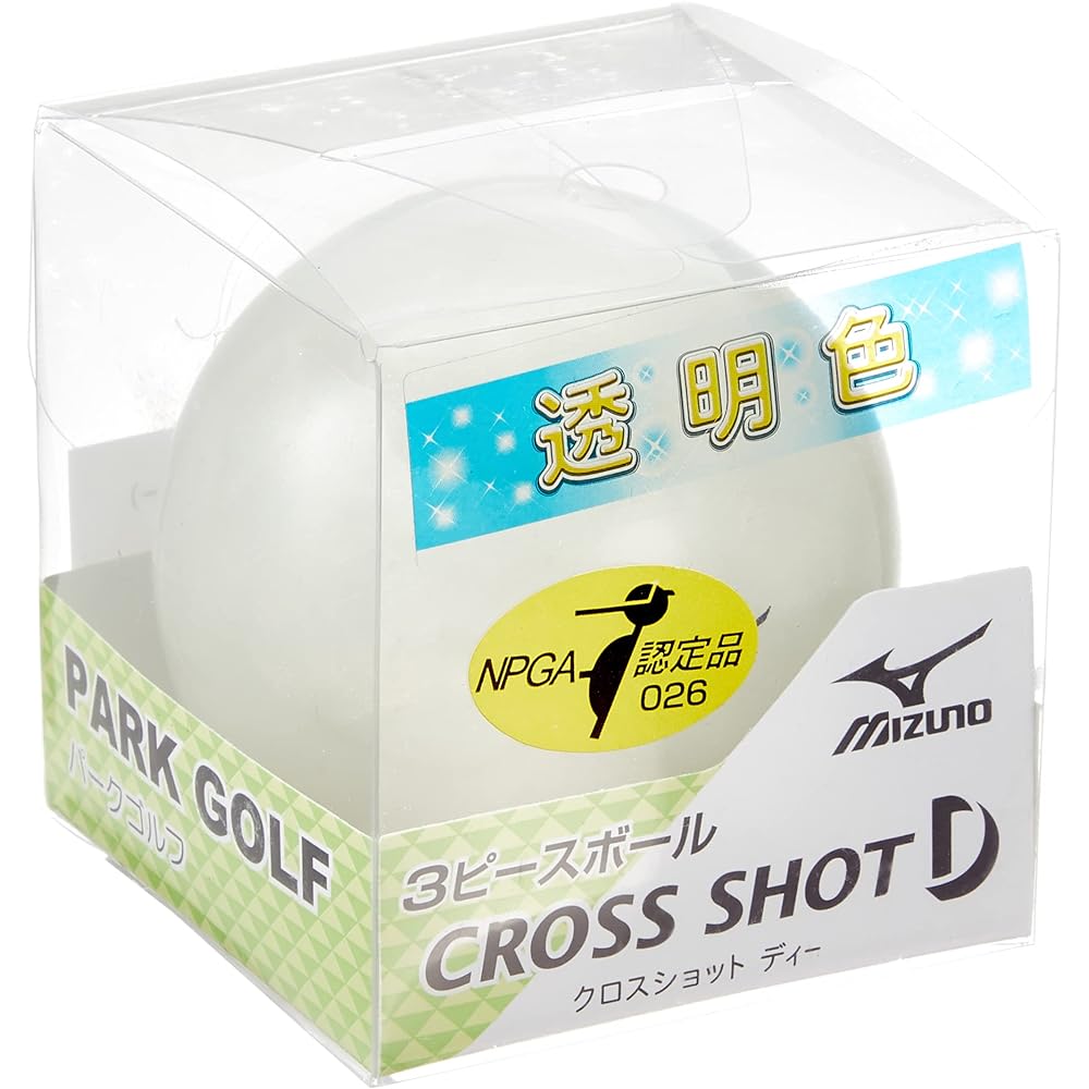 MIZUNO Park Golf Ball Cross Shot D (3 pieces/clear type) C3JBP813