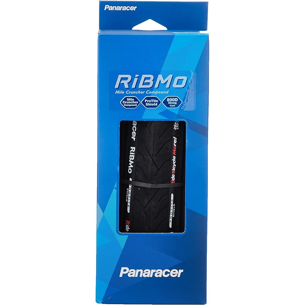 Panaracer Clincher Tire [26×1.25] Libmo F26125PS-RB-B2 Black (Mountain Bike/Touring Long Ride City Ride Commuting)