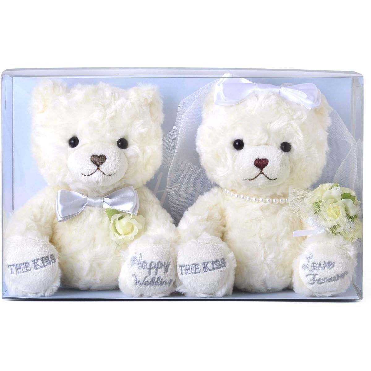 [The Kiss] THE KISS WEDDING-BEAR02-8000 Wedding Bear Welcome Doll Reception Bear Stuffed Toy Wedding Gift Dress Tuxedo