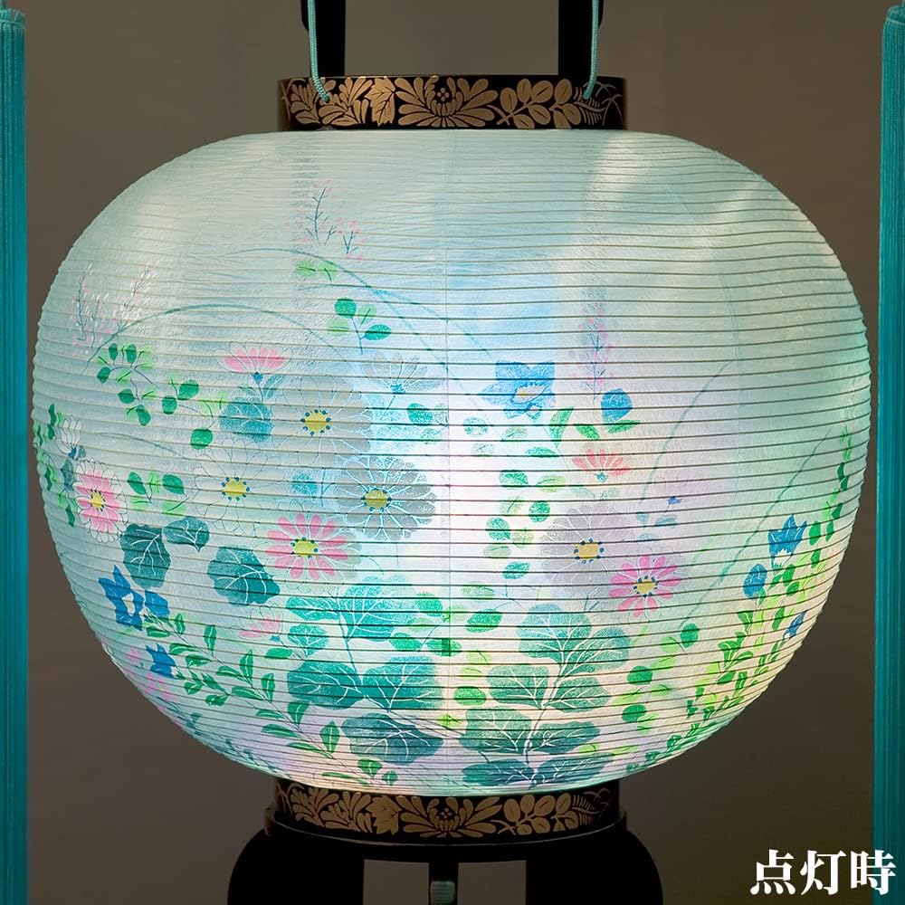 Buddhist altar shop Takita Shoten Bon lanterns Bon lanterns Rotating lanterns No. 10 "Iwakura" 2302 ◆ Height 79 cm x Fire bag diameter 32 cm ◆ Standing lanterns Certificate included