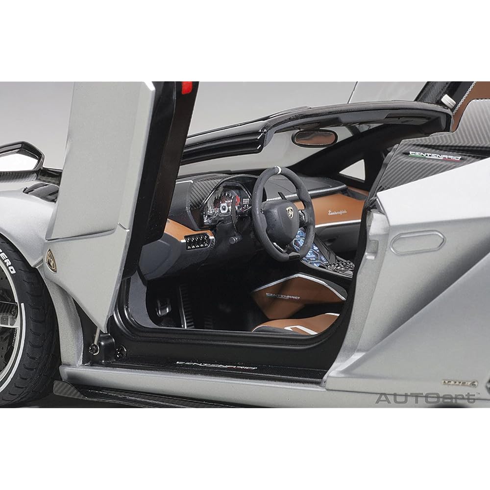 AUTOart 1/18 Lamborghini Centenario Roadster Matte Metallic Silver Finished Product