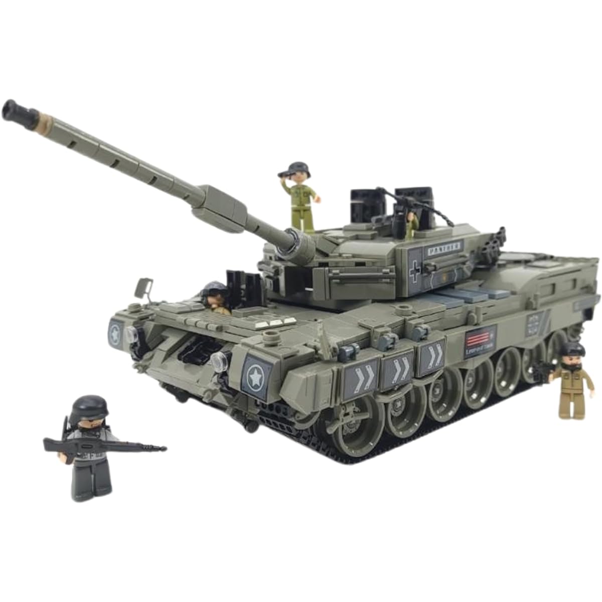 General Jim's Army Toys - World War II Leopard Heavy Tank Building Blocks Toy Building Set Perfect for Teens and Adults