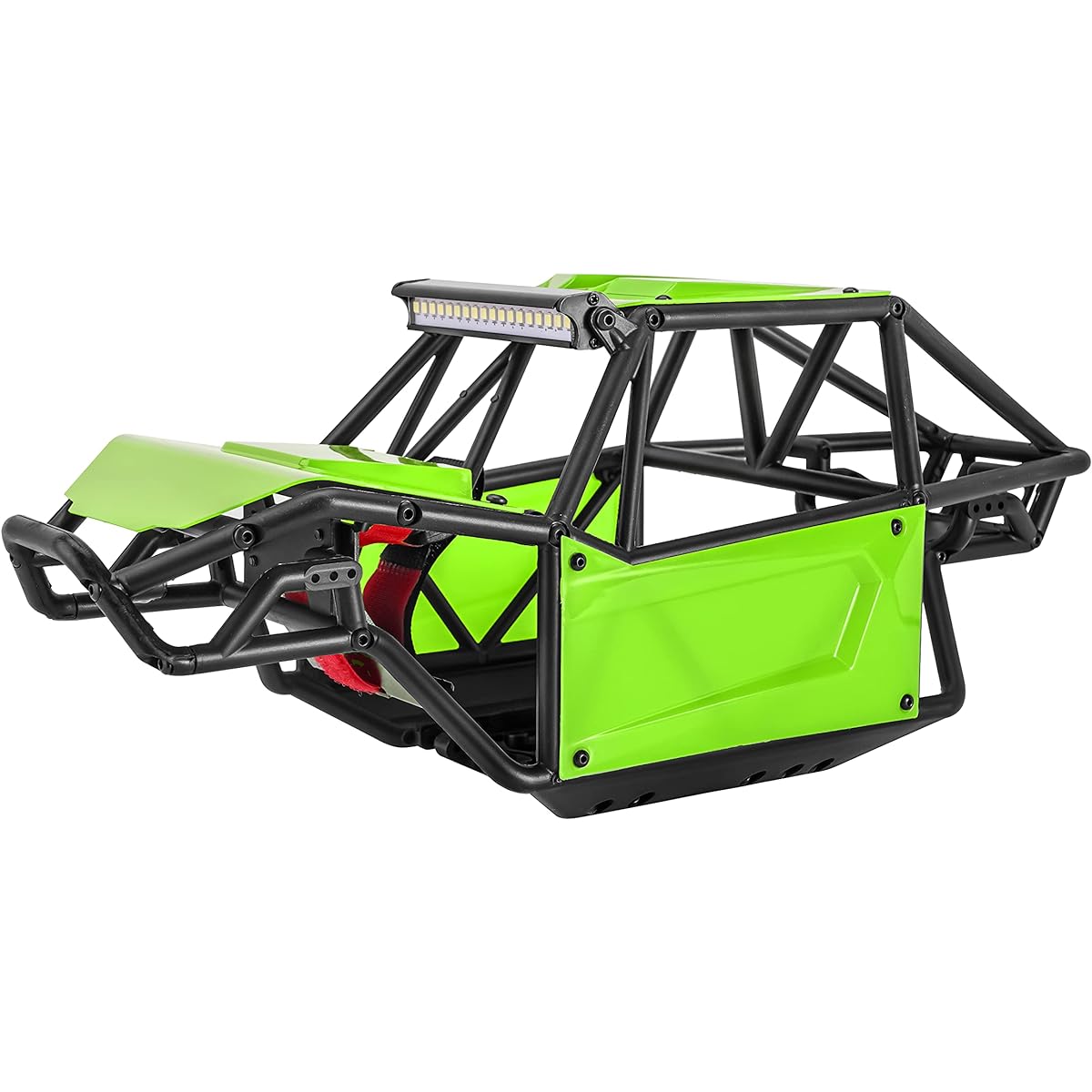 INJORA Nylon Rock Buggy Roll Cage Body Shell Chassis Kit for SCX10 II 90046 UTB10 1/10 RC Crawler Upgrade Parts (Green)