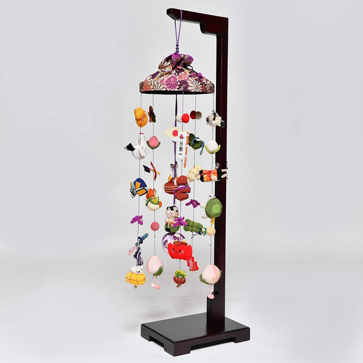 [May Dolls] [Hanging Decorations] Momotaro Hanging Decoration with Umbrella: Medium Stand Included [Indoor Carp Streamers] [Tango Hanging Decorations]