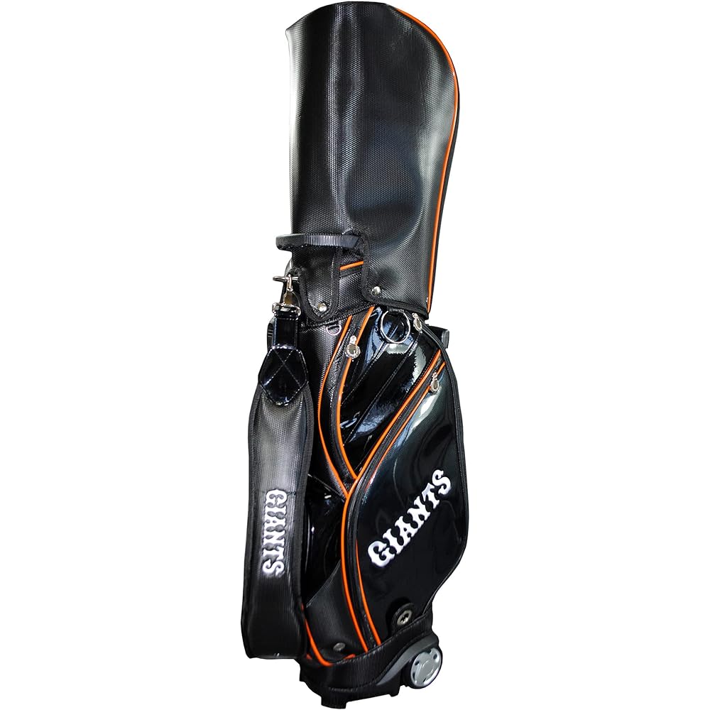 LEZAX Yomiuri Giants 9.0 Type Caddy Bag with Casters Black YGCB-2402