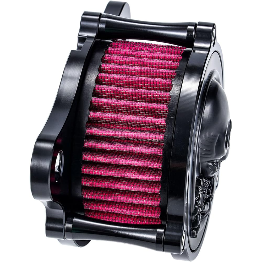 Bravema Motorcycle Air Filter Intake Kit Air Cleaner System Kit CNC Fit for Harley Sportster Iron 883 Dark Custom XL883 1998-2017