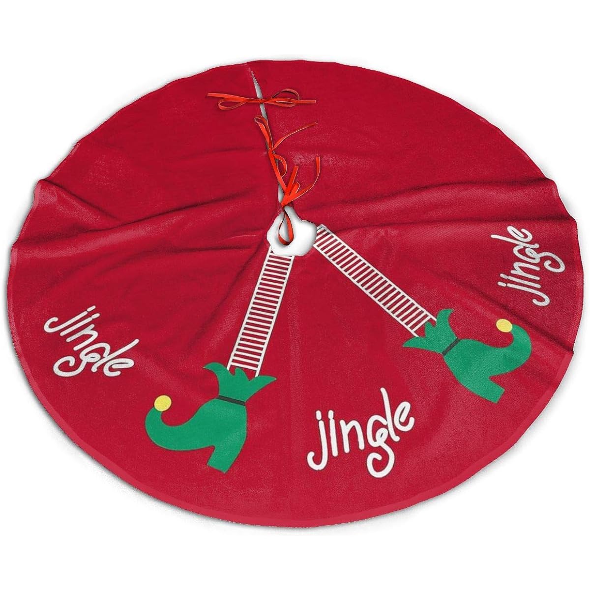 MSGUIDE Elf Legs Christmas Tree Skirt 48" Christmas Tree Skirt Holiday Christmas Decorations Christmas Tree Mat