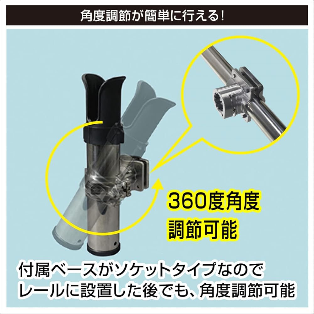 BMO JAPAN SUS Rod Holder Pipe Clamp Socket