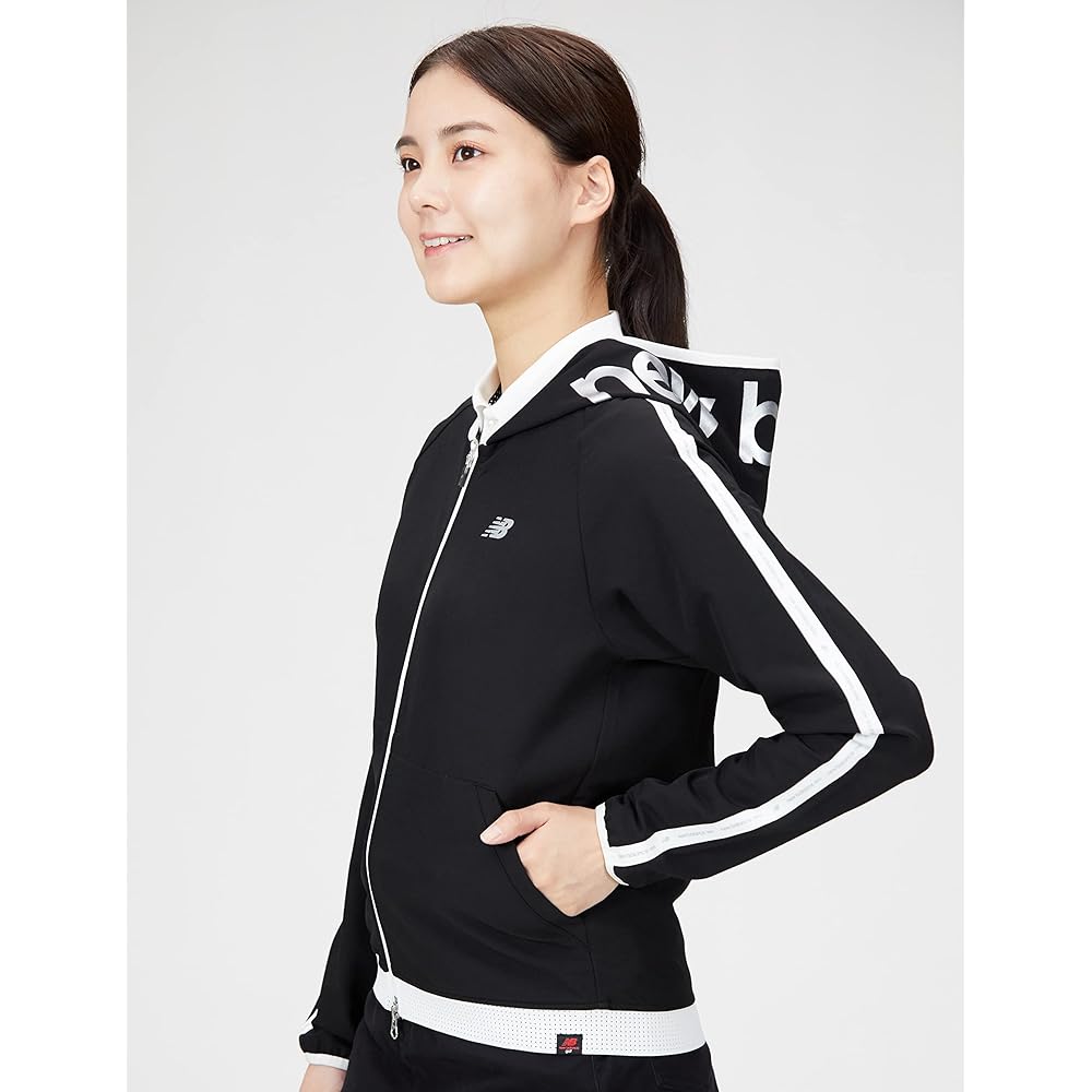 [New Balance] Women's Water Repellent Full Zip Parka (Bias Logo Border Pattern/Stretchy) / Golf Outerwear / 012-2220501