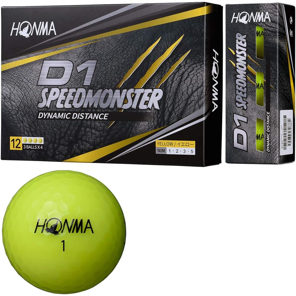 Honma Golf HONMA Ball D1 Speed Monster Ball 5 Dozen Set 5 Dozen (60 pieces)