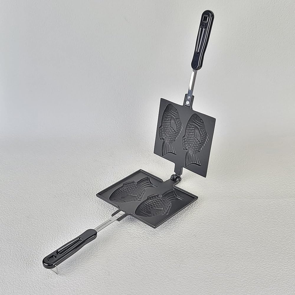 Iwachu Iwachu Taiyaki Ware Black Baked (Tai 12 x 6.5cm) For Open Fire Nambu Ironware 24030 Black Taiyaki Size 12 x 6.5cm