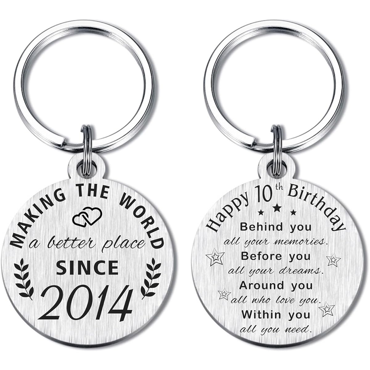Birthday gifts for 10 year old boys, 10th birthday keychain, 2012 bron gifts, 2012 birthday decorations