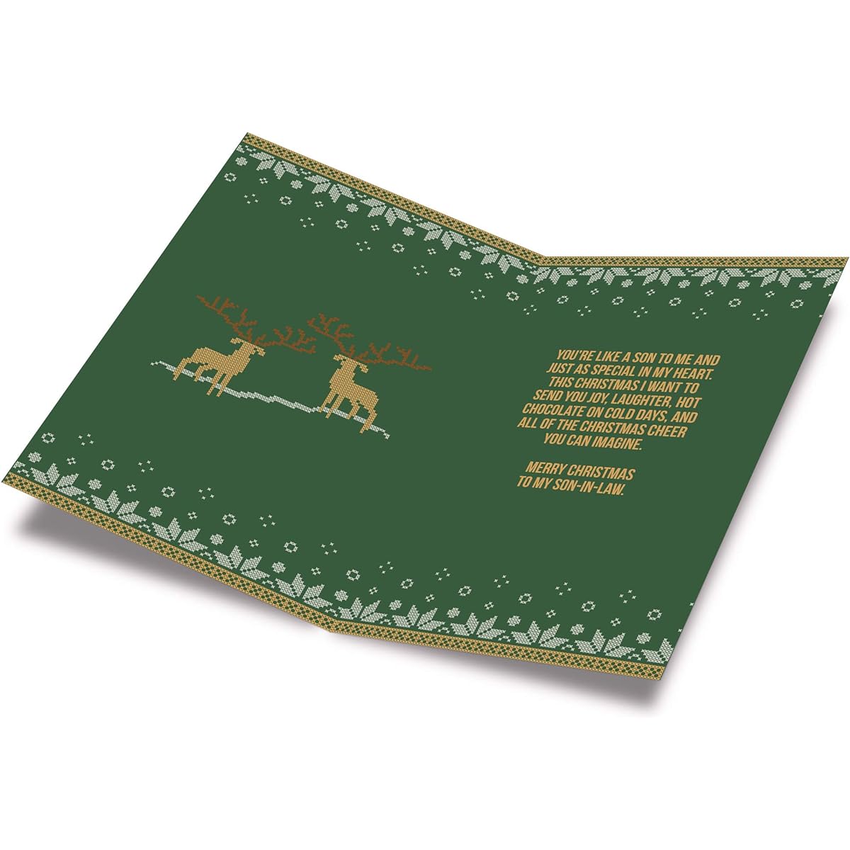 Prime Greetings Christmas Cards for Son-in-Law