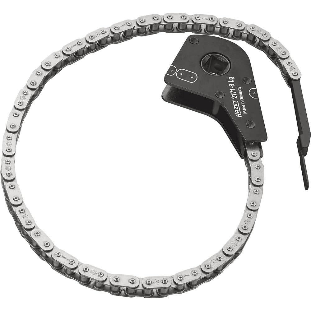 HAZET Oil Filter Chain Wrench 1 Piece Square Hollow 12.5mm [Regular Japanese Import Product] 2171-8LG