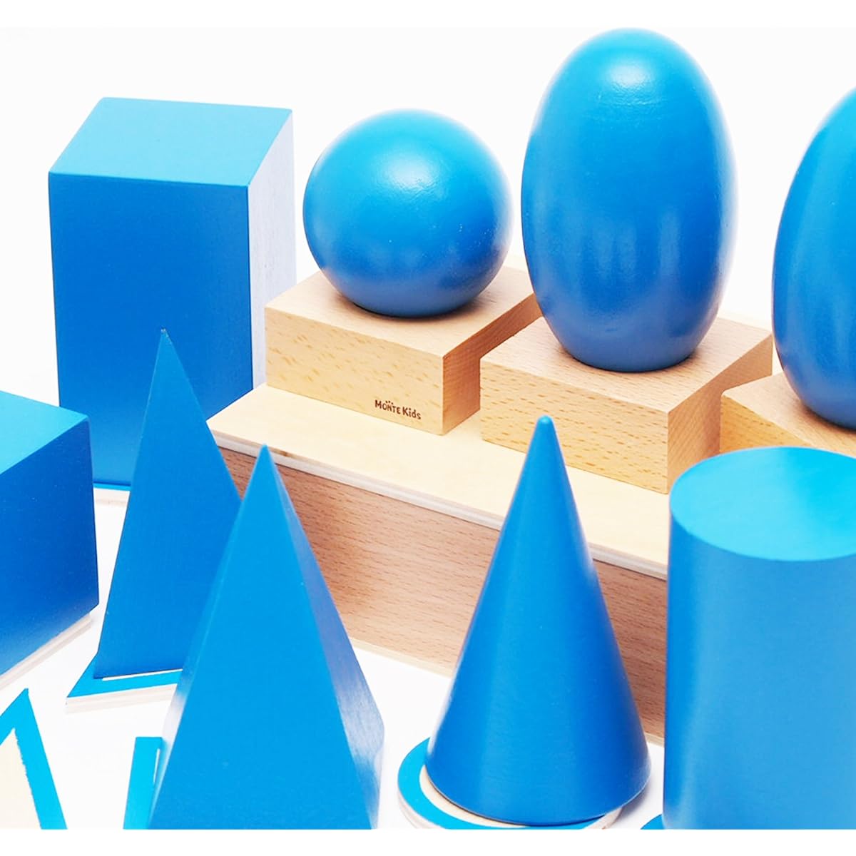 [MONTE Kids] Montessori teaching tools - Geometric 3D objects - Montessori Monte Kids Educational supplies for educational purposes Learning supplies Authentic teaching materials Mathematics Montessori teaching tools - Geometric 3D objects -